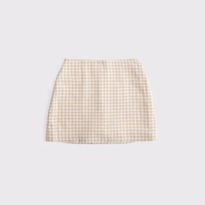 Abercrombie & Fitch The A&f Scarlett Linen-blend Mini Skort