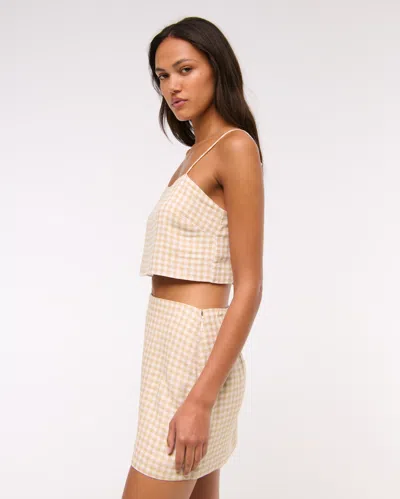 Abercrombie & Fitch The A&f Scarlett Linen-blend Mini Skort