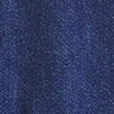 Abercrombie & Fitch Mid Rise Bubble Hem Denim Micro Skirt In Blue