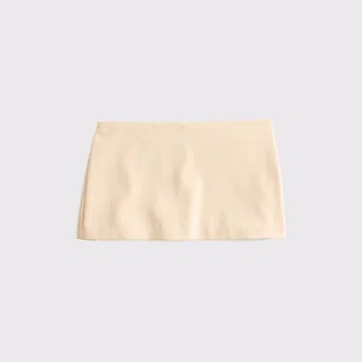 Abercrombie & Fitch The A&f Scarlett Low Rise Micro Skort In White