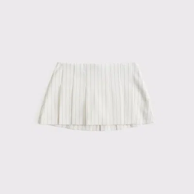 Abercrombie & Fitch The A&f Scarlett Low Rise Micro Pleated Mini Skort In Neutral