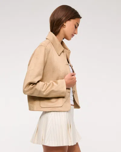 Abercrombie & Fitch The A&f Scarlett Low Rise Micro Pleated Mini Skort In Neutral