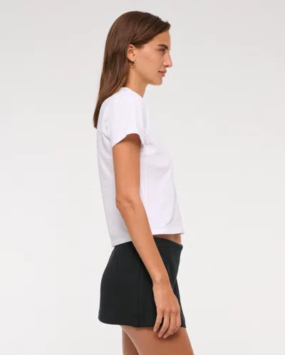 Abercrombie & Fitch The A&f Scarlett Low Rise Micro Wrap Mini Skort In Black