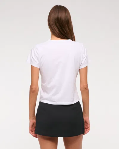 Abercrombie & Fitch The A&f Scarlett Low Rise Micro Wrap Mini Skort In Black