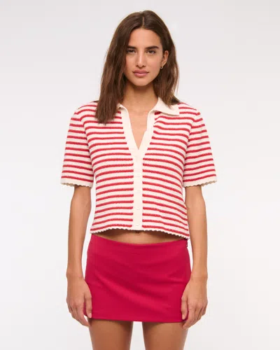 Abercrombie & Fitch The A&f Scarlett Low Rise Micro Skort In Red