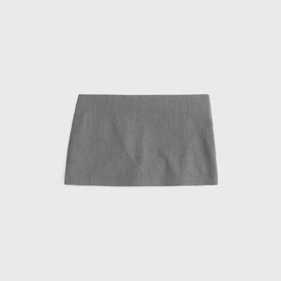 Abercrombie & Fitch The A&f Scarlett Low Rise Micro Skort In Gray