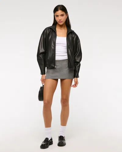 Abercrombie & Fitch The A&f Scarlett Low Rise Micro Skort In Gray