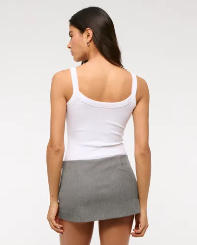 Abercrombie & Fitch The A&f Scarlett Low Rise Micro Skort In Gray