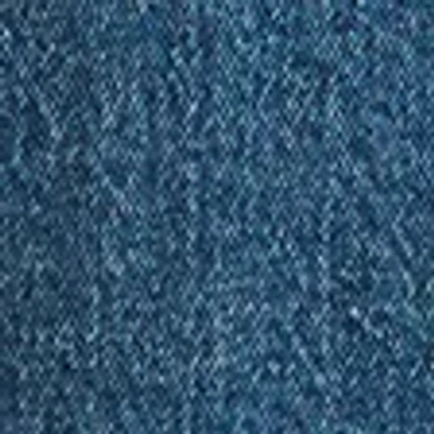 Abercrombie & Fitch Curve Love Mid Rise Belted Denim Mini Skort In Blue