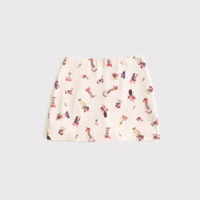 Abercrombie & Fitch The A&f Scarlett Linen-blend Mini Skort In White