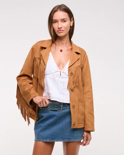 Abercrombie & Fitch Mid Rise Belted Denim Mini Skort In Blue