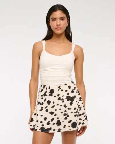 Abercrombie & Fitch High Rise Flirty Mini Skort In Multi