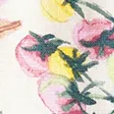 Abercrombie & Fitch Mid Rise Premium Linen Belted Mini Skort In Multi