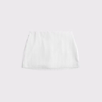 Abercrombie & Fitch The A&f Scarlett Mid Rise Mini Skort In White