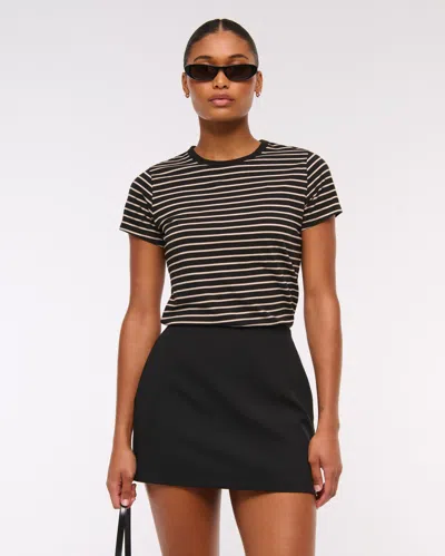 Abercrombie & Fitch The A&f Scarlett Curve Love Mini Skort In Black