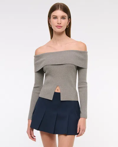 Abercrombie & Fitch Mid Rise Pleated Mini Skort In Purple