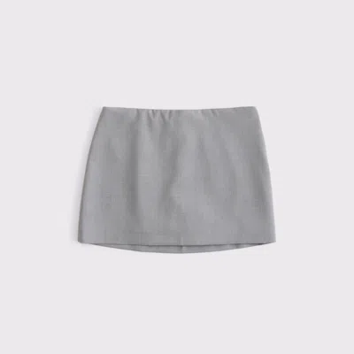 Abercrombie & Fitch The A&f Scarlett Mid Rise Mini Skort In Gray