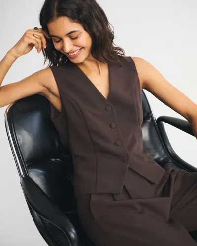 Abercrombie & Fitch Suiting Vest In Brown