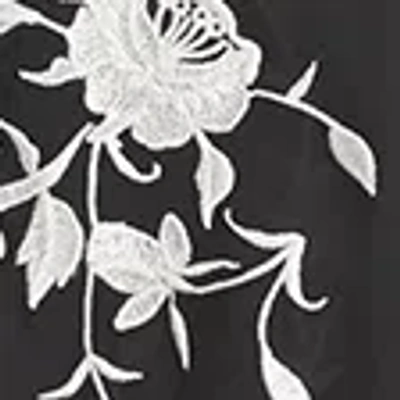 Abercrombie & Fitch Embroidered Fringe Shawl In Gray