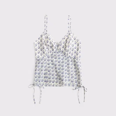 Abercrombie & Fitch Keyhole Cami In Blue