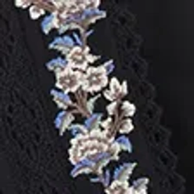 Abercrombie & Fitch Puff Sleeve Button-through Top In Black