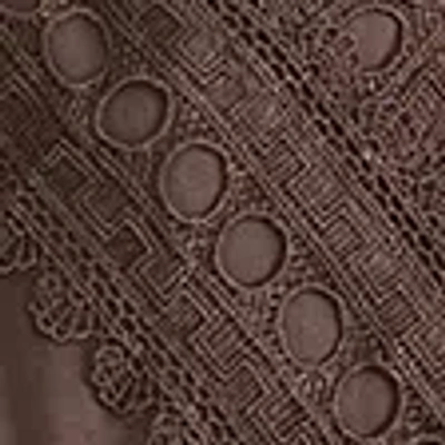 Abercrombie & Fitch Babydoll Lace-trim Cami In Blue