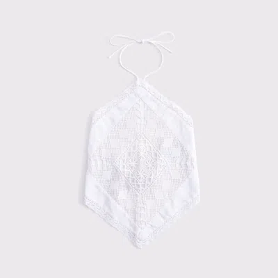 Abercrombie & Fitch Linen-blend Bandana Top In White