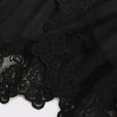 Abercrombie & Fitch Babydoll Lace-trim Cami In Black