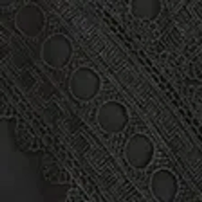 Abercrombie & Fitch Babydoll Lace-trim Cami In Black