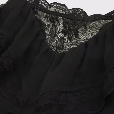 Abercrombie & Fitch Sheer Lace Cami In Black