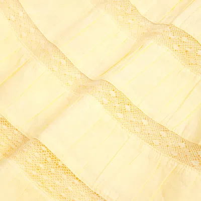 Abercrombie & Fitch Ruffle Babydoll Top In Yellow