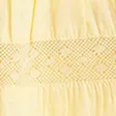 Abercrombie & Fitch Ruffle Babydoll Top In Yellow