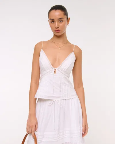 Abercrombie & Fitch The A&f Bella Tie-front Cami In White