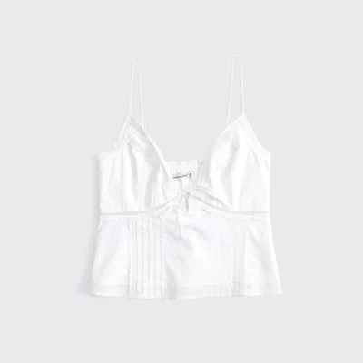 Abercrombie & Fitch The A&f Bella Tie-front Cami In White