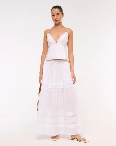 Abercrombie & Fitch The A&f Bella Tie-front Cami In White