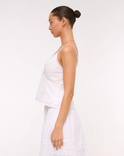 Abercrombie & Fitch The A&f Bella Tie-front Cami In White