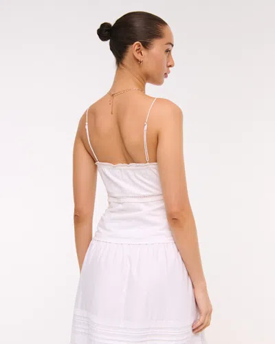 Abercrombie & Fitch The A&f Bella Tie-front Cami In White