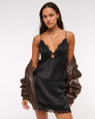 Abercrombie & Fitch The A&f Bella Tie-front Cami In Black