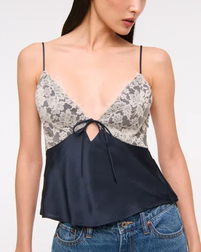 Abercrombie & Fitch The A&f Bella Tie-front Cami In Purple
