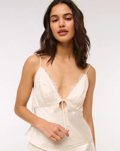 Abercrombie & Fitch The A&f Bella Tie-front Cami In White