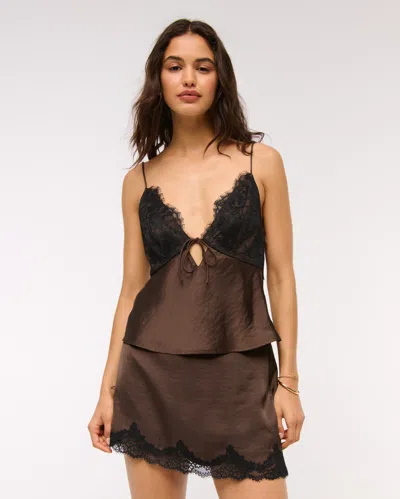 Abercrombie & Fitch The A&f Bella Tie-front Cami In Brown