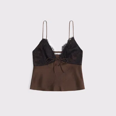 Abercrombie & Fitch The A&f Bella Tie-front Cami In Brown