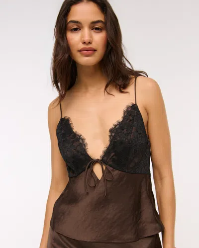 Abercrombie & Fitch The A&f Bella Tie-front Cami In Brown
