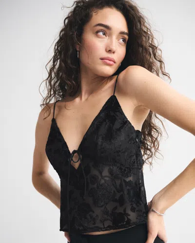 Abercrombie & Fitch The A&f Bella Tie-front Cami In Black