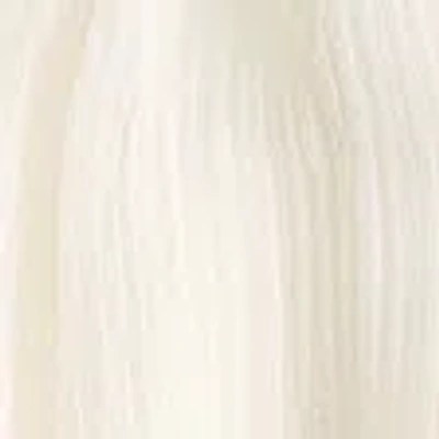 Abercrombie & Fitch Sheer Bubble Hem Cami In White