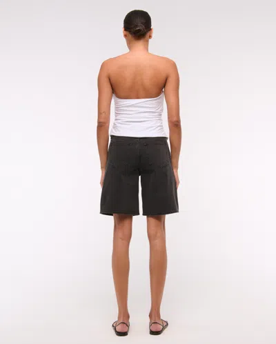 Abercrombie & Fitch Asymmetrical Strapless Top In White