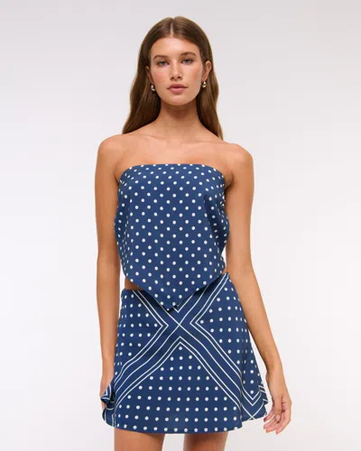 Abercrombie & Fitch Bra-free Strapless Scarf Tube Top In Yellow