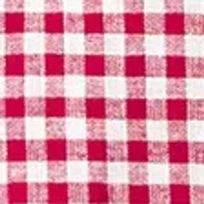 Abercrombie & Fitch Oversized Linen-blend Shirt In Red