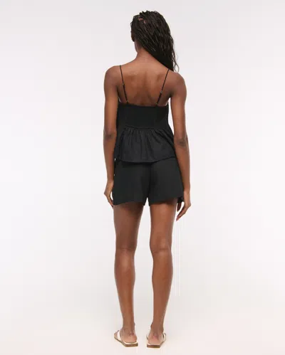 Abercrombie & Fitch Pintuck Cami In Black
