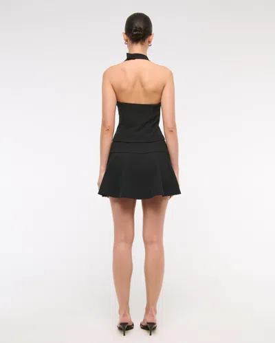 Abercrombie & Fitch Bow Tie-front Halter Top In Black